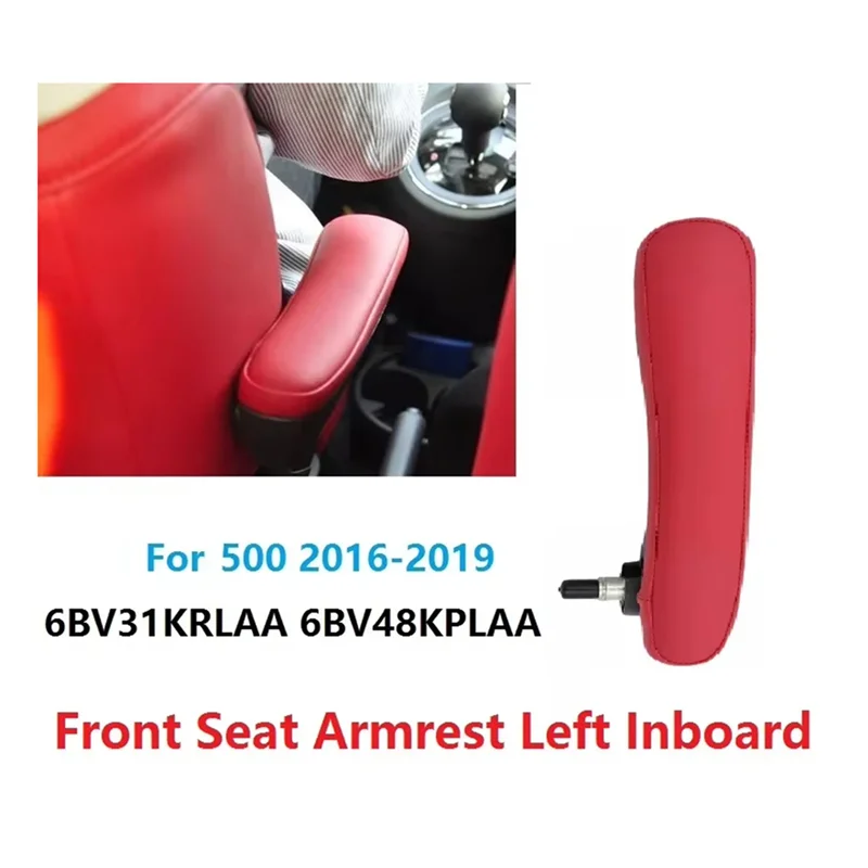 

【Price Drop !!】6BV31KRLAA Car Front Left Inboard Seat Armrest For FIAT 500 2016-2019