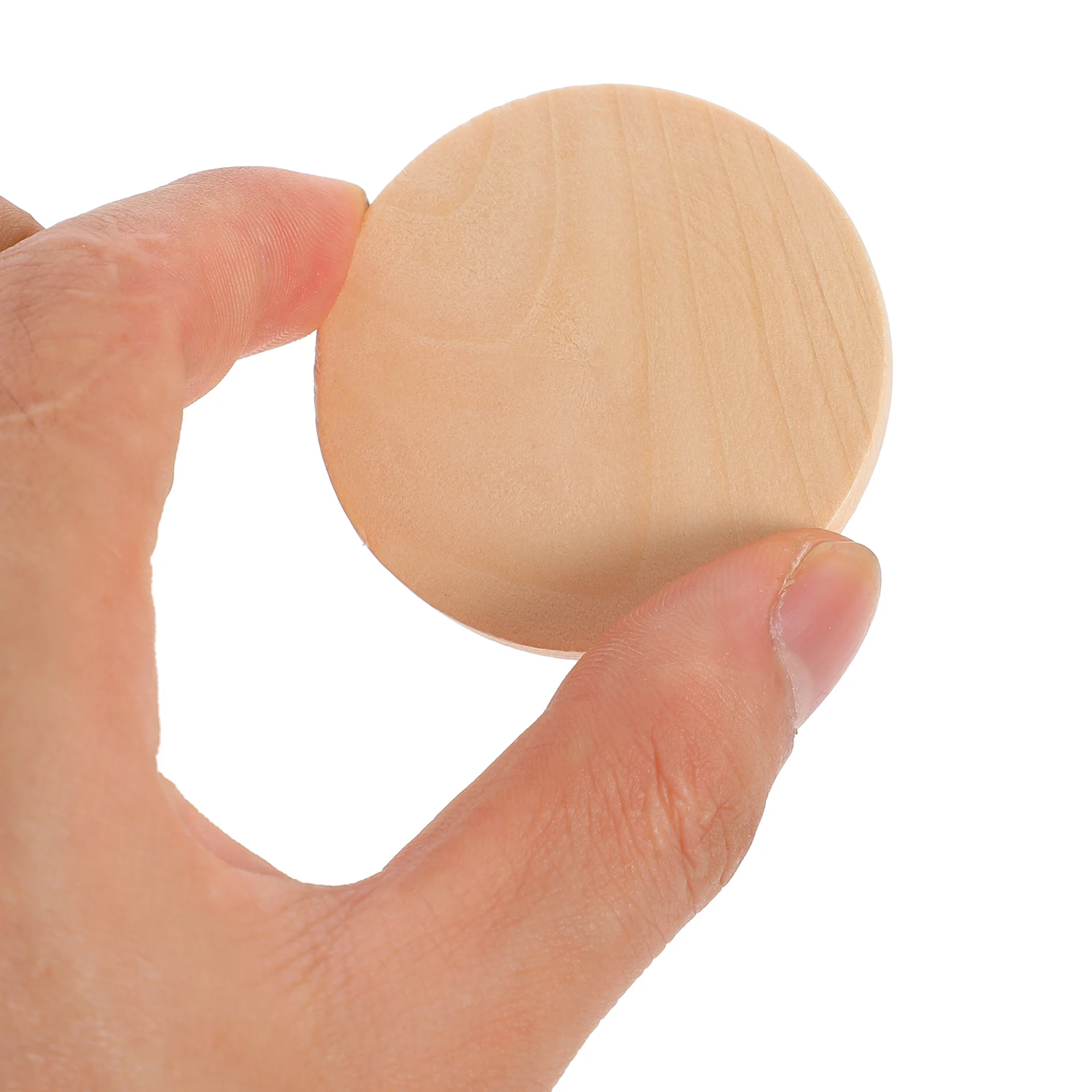 

50pcs Wooden Discs 5mm Thick Solid Wood Slices DIY Craft Blank Wood Pieces Party Decor Christmas Accessories Home Decor Items