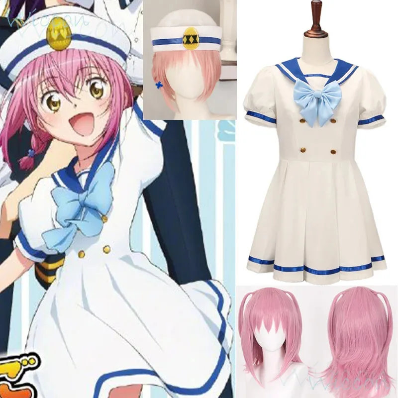 Hinamori Amu أنيمي تأثيري حلي فستان أبيض كوس الدعائم قبعة الوردي شعر مستعار الصيف بحار الدعاوى النساء أنثى فتاة لعب الأدوار ؛ 3 ، c'5.b ؛ 8' #2