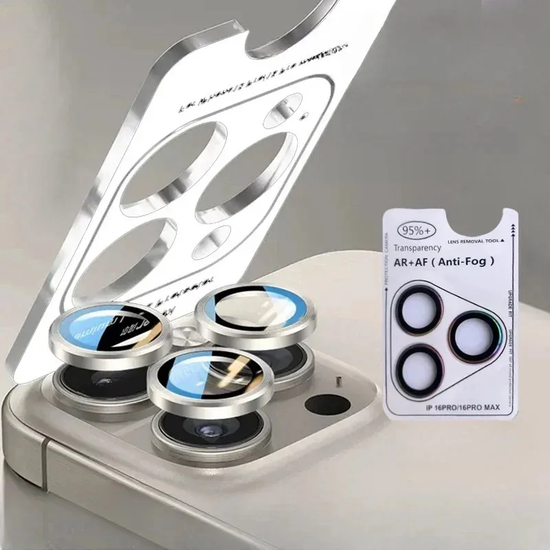 

AR+AF Camera Lens Ring Glass For IPhone 15 16 17 Pro Max 16pro 15plus Lens Screen Protector Tempered Glass