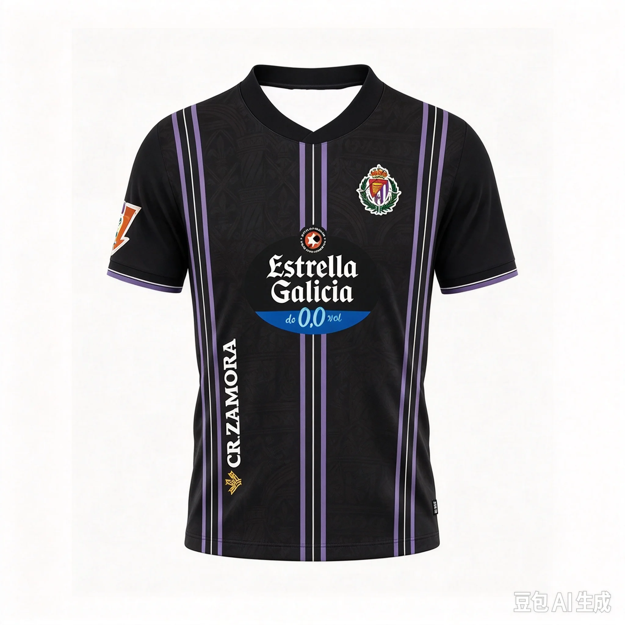 2026 Valladolid 3D Printed Football Jersey Men's Summer Quick Drying Short Sleeved T-shirt Family Matching Clothing Tops