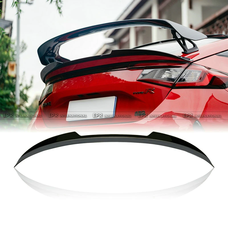 

For Honda Civic Type R FL5 2023-2024 Rear Spoiler - ABS Plastic - JDM Style Lip Wing - 3M Tape/Drill Installation