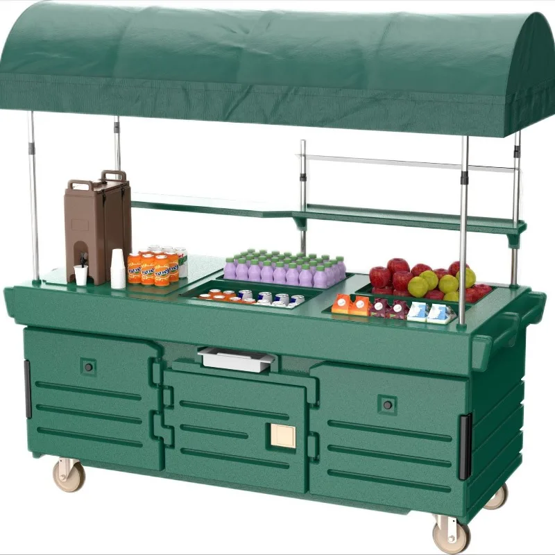 Insulation Multifunctional Booth Mobile Food Truck Durable Lightweight Portable Storage Convenient Commercial Snacks