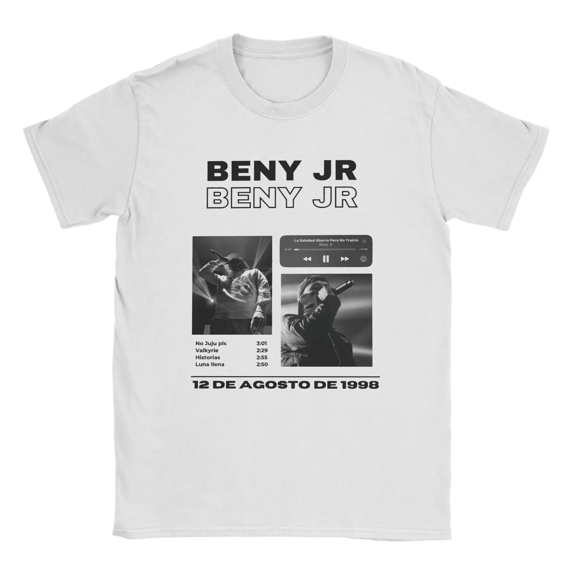 تي شيرت Beny Jr تي شيرت صيفي للترفيه تي شيرت رجالي 100 قطن برقبة دائرية تي شيرت كبير الحجم بأكمام قصيرة ملابس خروج