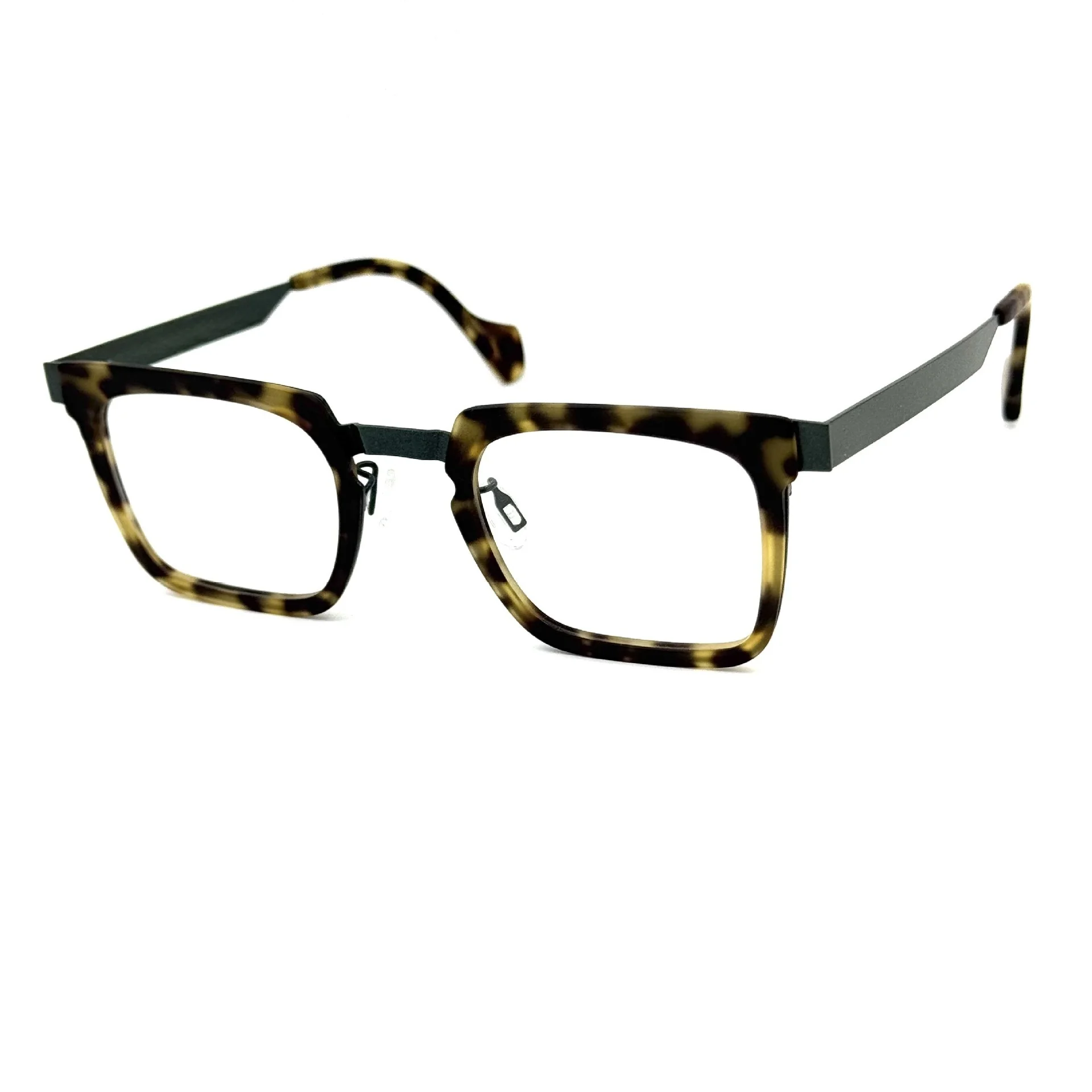 Belight Optical France Design خلات رفيعة مع تيتانيوم على شكل مربع من الفولاذ المقاوم للصدأ مع خلات OSVALDO