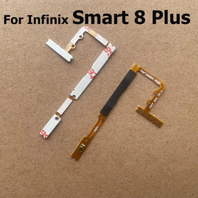 Power Flex For Infinix Smart 8 7 6 5 Pro Plus HD Switch Power On Off أزرار الصوت كتم التحكم مفتاح الشريط الكابلات المرنة
