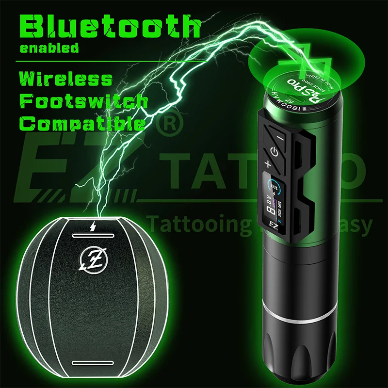 Pen Machine 1 Extra Battery Brushless Motor Direct Drive Tattoo Guns Tattoo Machine Wireless
