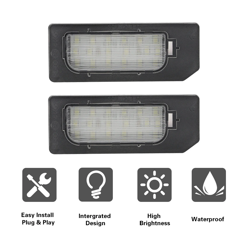 LED Number License Plate Light Lamp No Error For Mitsubishi ASX Outlander Sport 2011-2020 Rerplace OEM#: 8341A132