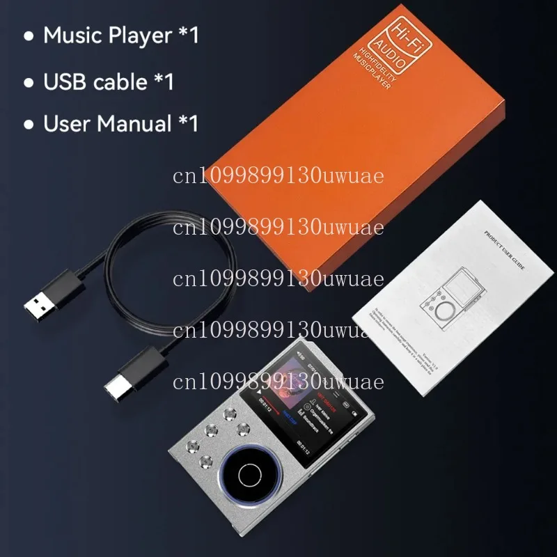 مشغل بلوتوث 5.3 HiFi MP3 بدون فقدان DSD مشغل موسيقى الصوت الرقمي شاشة 2.4 بوصة 93DB TYPE-C USB2.0 شحن جهاز Walkman الرياضي #6