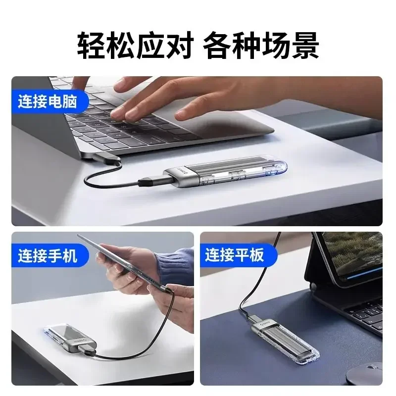 M.2 NVMe/SATA protocol SSD mobile SSD case usb3.2Gen1Typec