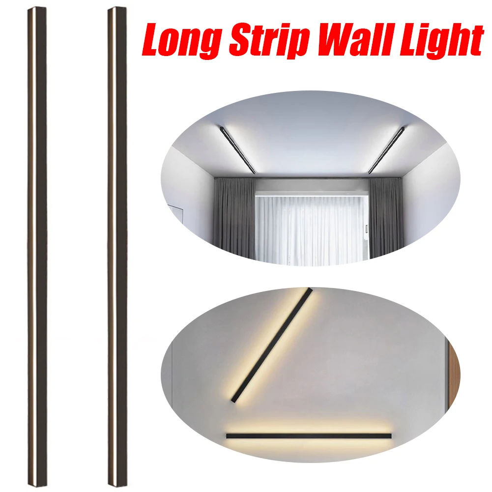 

Светодиодный настенный светильник-полоса 3000K, простой линейный настенный светильник для спальни