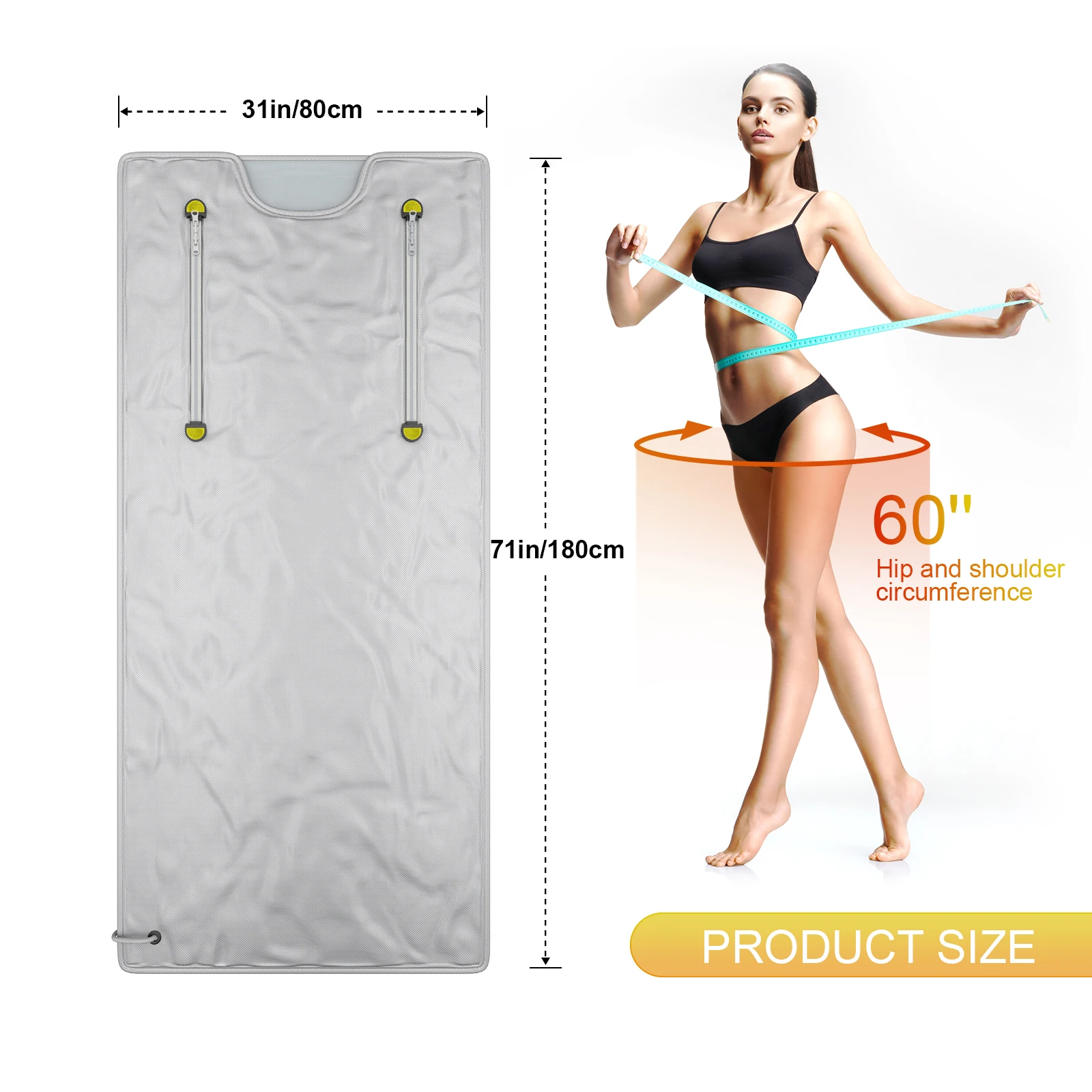 Space blanket far sauna blanket heating wet cold sweat steam room blanket for home beauty salon