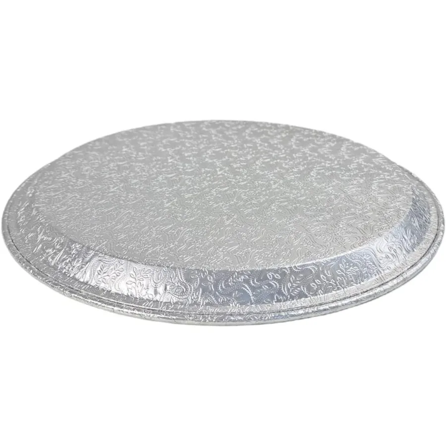 18 bandejas planas redondas de papel de aluminio con tapas de cúpula transparentes, platos de servicio apilables desechables para fiestas, vacaciones y eventos