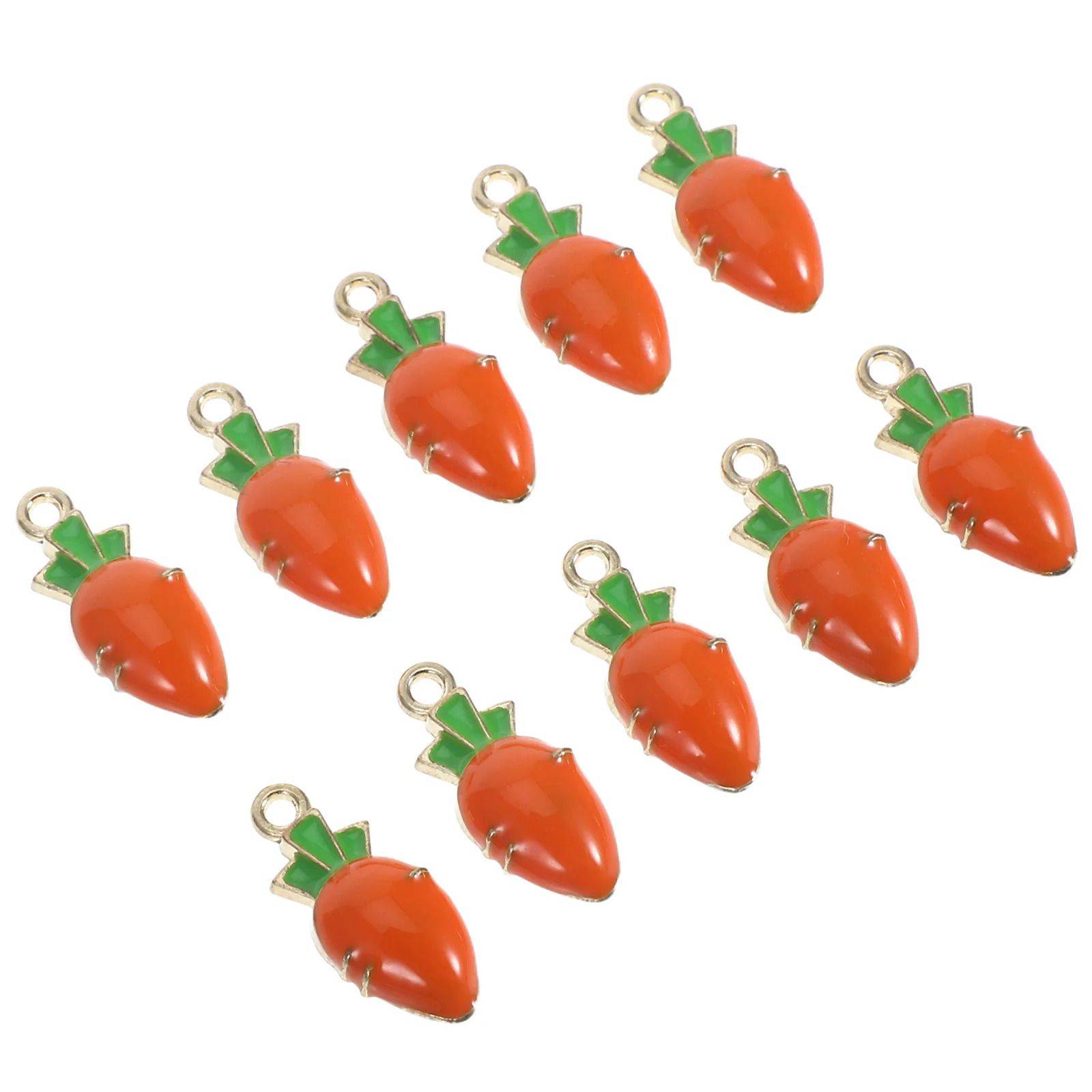 10 قطعة المعلقات مجوهرات على شكل جزرة سبيكة Charms بها بنفسك السحر لسوار قلادة سجل القصاصات حقيبة الديكور DIY بها بنفسك الجزرة السحر