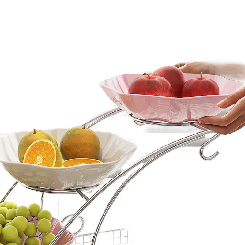 

Melon fruit plate storage rack fruit plate household creative single-layer multi-layer dining table flower stand coffee table f