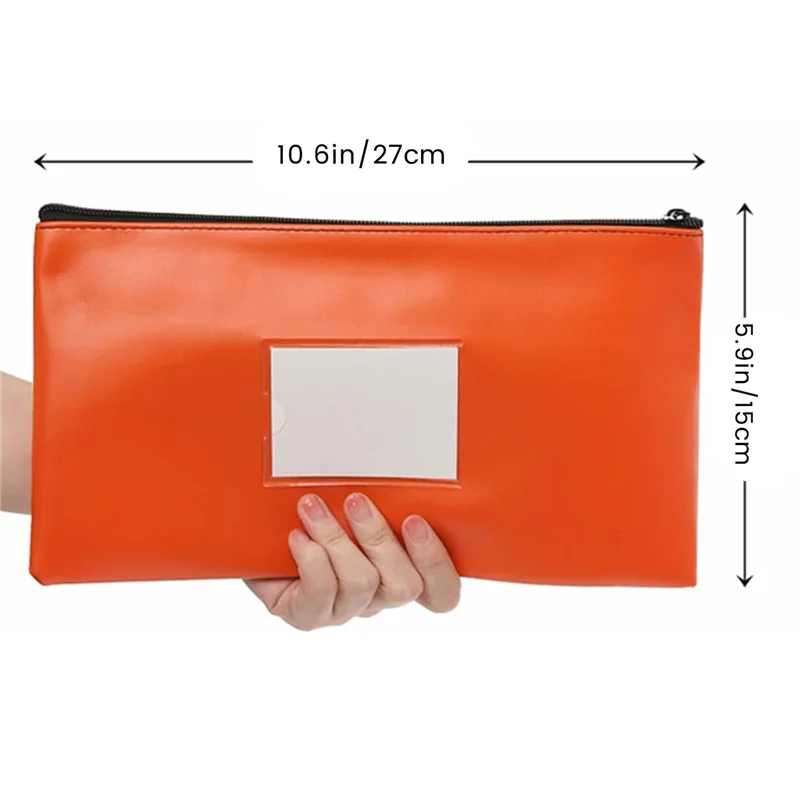 10 Pieces Money Bags Kit With Zipper, Money Pouches, 10 Colors Security Bank Deposit Bags, Cash Bags Set With Label Money Holder