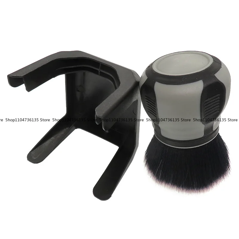 فرشاة تفاصيل محمولة باللون الرمادي والأسود مقاس 72 * 125 مم للتنظيف الداخلي للسيارات، فرشاة ناعمة لإزالة الغبار