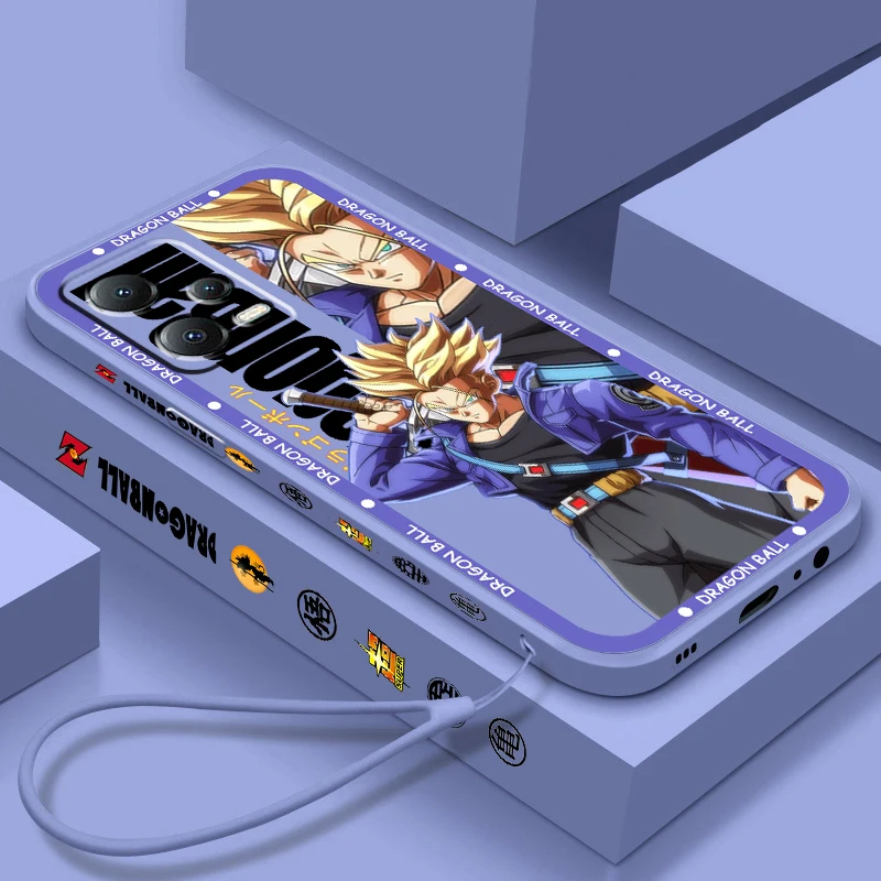 

D-Dragon Ball Frieza Trunks Liquid Left Rope For Xiaomi Redmi Note 12 12S 12R 11 11T 11S 10 10S 9 8 8T Pro Plus 5G Phone Case