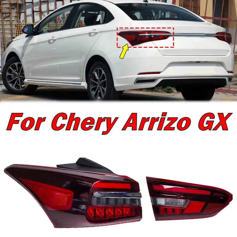 Auto Exterior Accessories For Chery Arrizo GX Rear Tail Light Signal Lamp Warning Brake Light Driving Lights Taillight Assembly