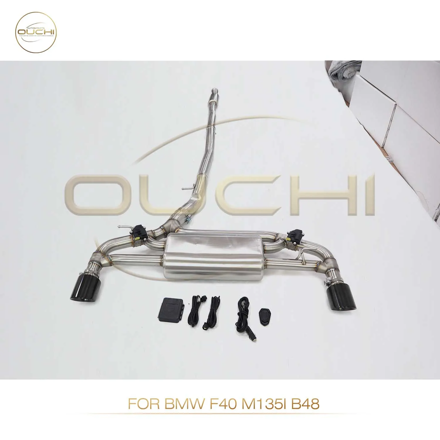

OUCHI Прямые продажи с фабрики для BMW F40 M135i b48 из нержавеющей стали с электронным клапаном Catback Signle Pipe Auto