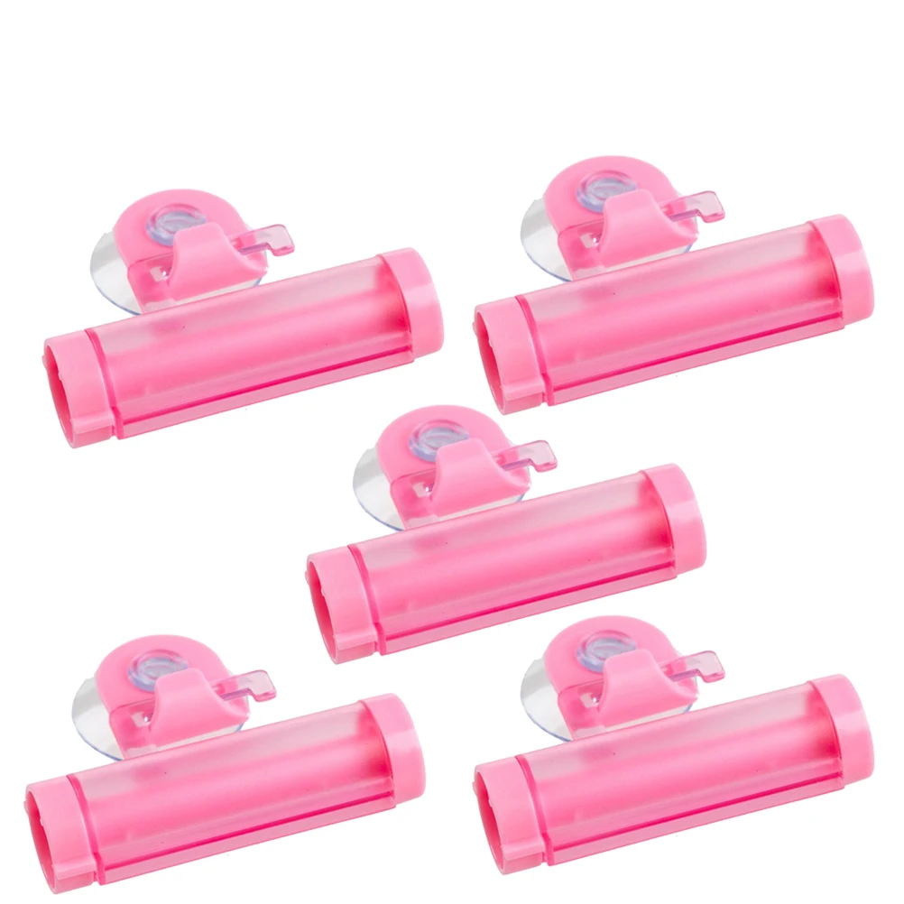 

5 Pcs Toothpaste Squeezer Extruder Reusable Plastic Tube Roller Cream Cleanser High Quality Durable Home Bathroom Helper Save
