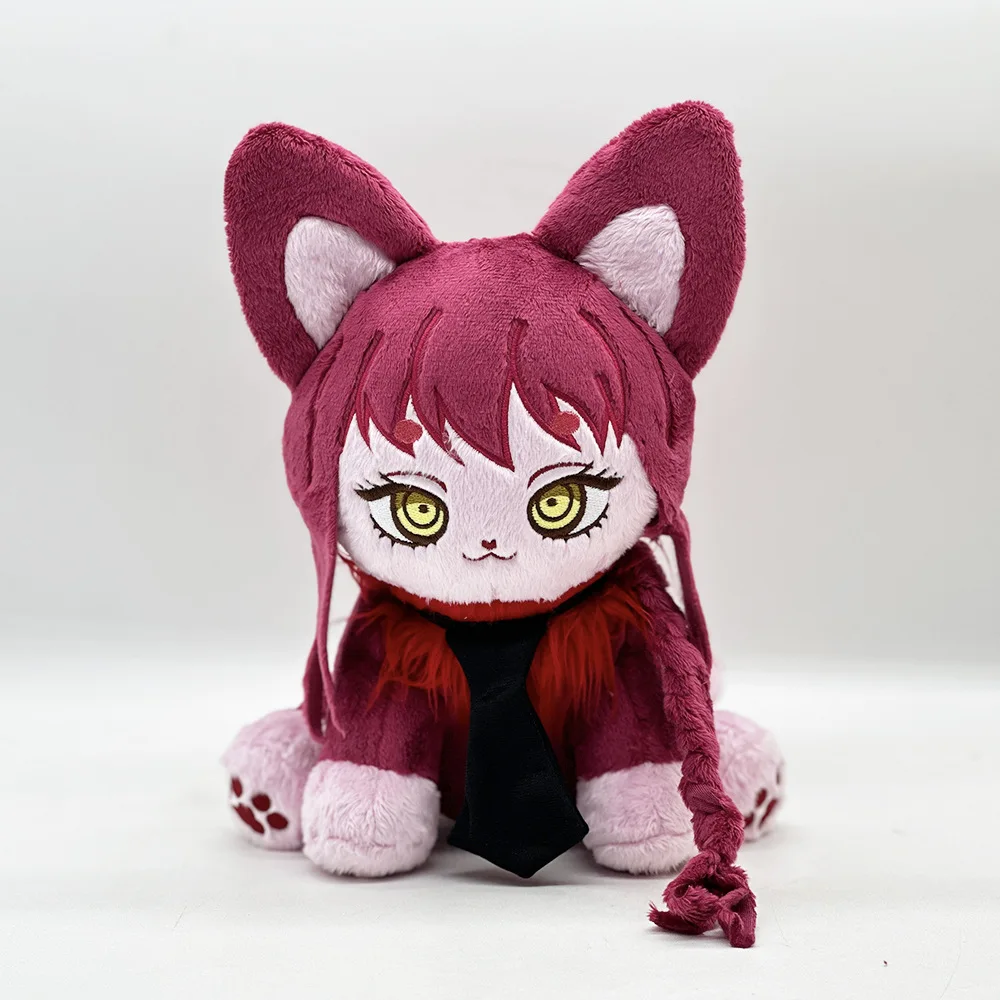 Makima Plush Doll Hazbin Hotel Husk Meow Plush Toys Cute Cartoon Anime Plushie Soft Stuffed Anime Periphery Toys For Kid Gifts