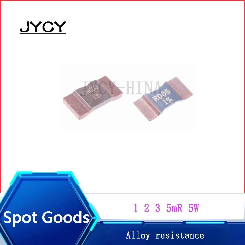 

10PCS/lote Alloy resistance3920 1% 0.001R 2mR 3mR 4mR 5mR High Power Sampling Manganese Copper Shunt 5W Current sensing resistor