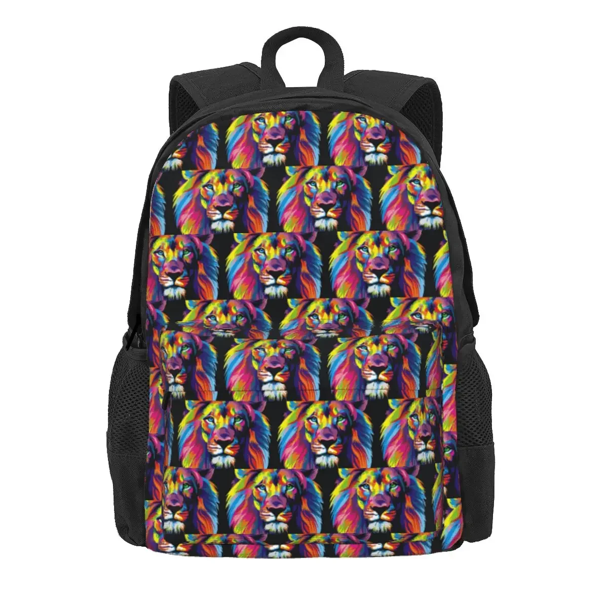 

Banksy Rainbow Lion Graffiti Pop Art Painting Backpack Daypack Large Capacity BookBag School Bag Shoulder Bags for Men Women