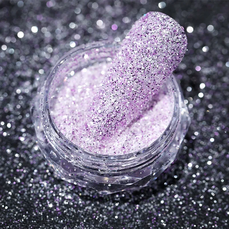 Reflective Glitter Powder Nail Art Pigment Dust Manicure Crystals Chrome Decoration