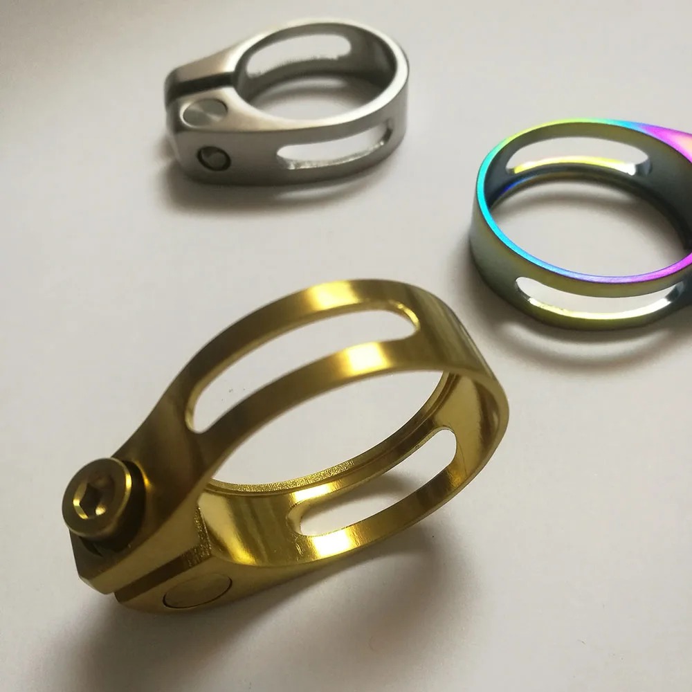 AliExpress NONE Titanium alloy mountain bike road bike 31.8 Titanium alloy seat tube clip 27.2 Titanium alloy seat tube Clamp 34.9