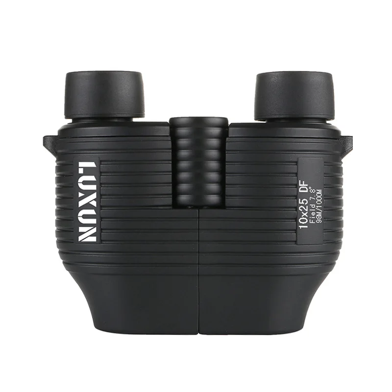 Mini LUXUN 10X25 Binoculars Telescope Night Vision Powerful and Long Distance Spyglass Telescope for Smartphone Hunting Camping