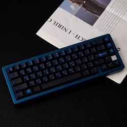 Black Blue GMK Abyssal Keycaps PBT 5 Side Dye Sublimation Keycap Cherry Profile Key Caps For Mechanical Game Keyboard Accessorie