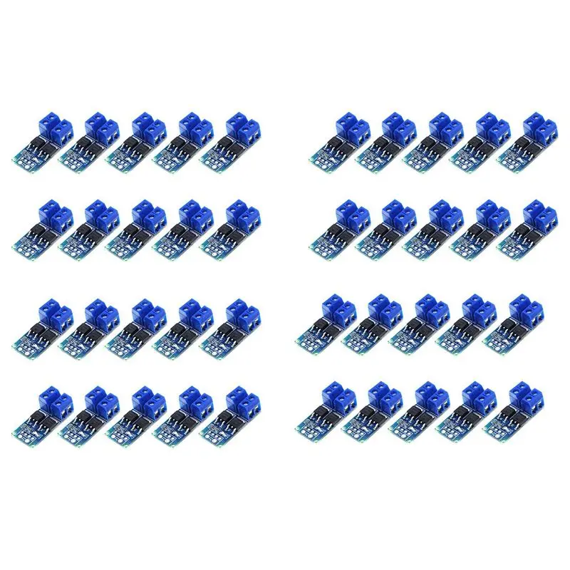 B62B-40PCS DC 5V-36V 15A(Max 30A) MOSFET MOS FET Trigger Switch Driver Module 0-20Khz PWM Regulator Control Panel