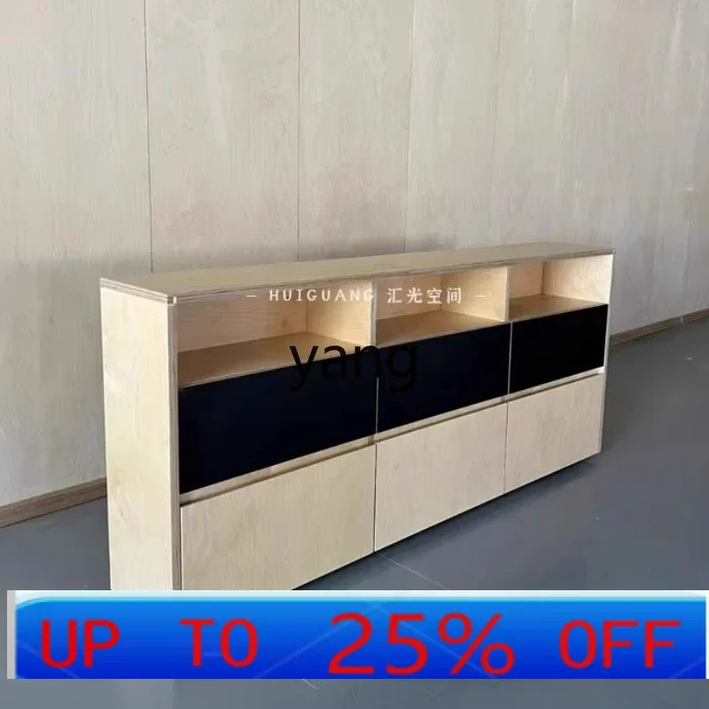 

Lmm Nordic style dining side cabinet wall storage chest small apartment with drawers storage cabinet