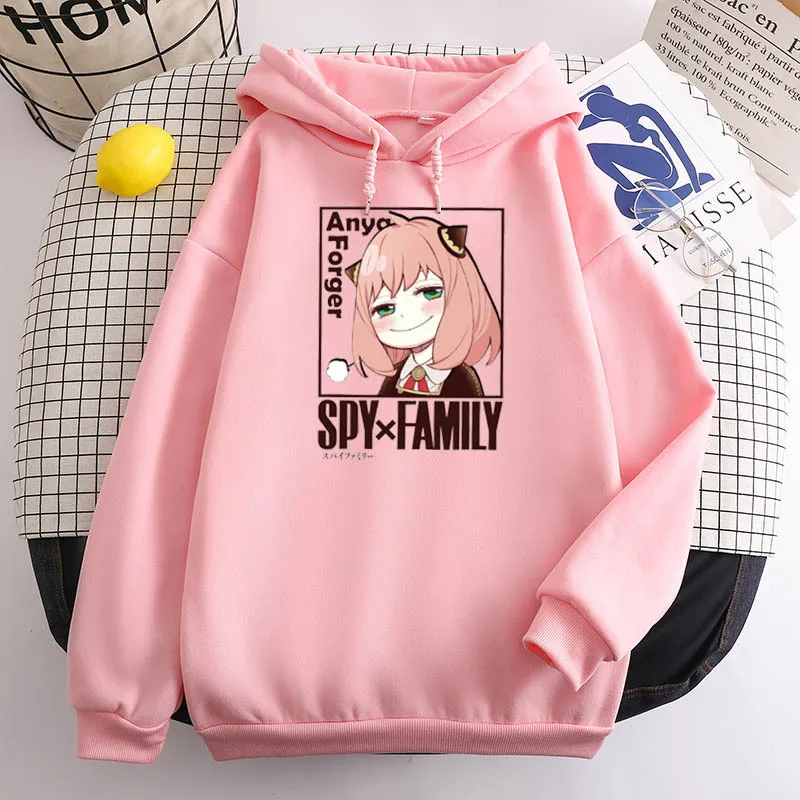 Spy X Family Character Image Printed Women's Clothing Street Style Casual Fashion Hoodie Simple Trendy Life Cute Sports