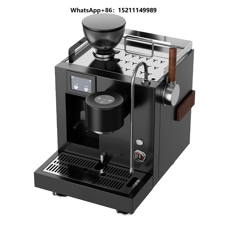 External Water Inlet Single Head 64mm Flat Burr Espresso Machine with Built in Grinder