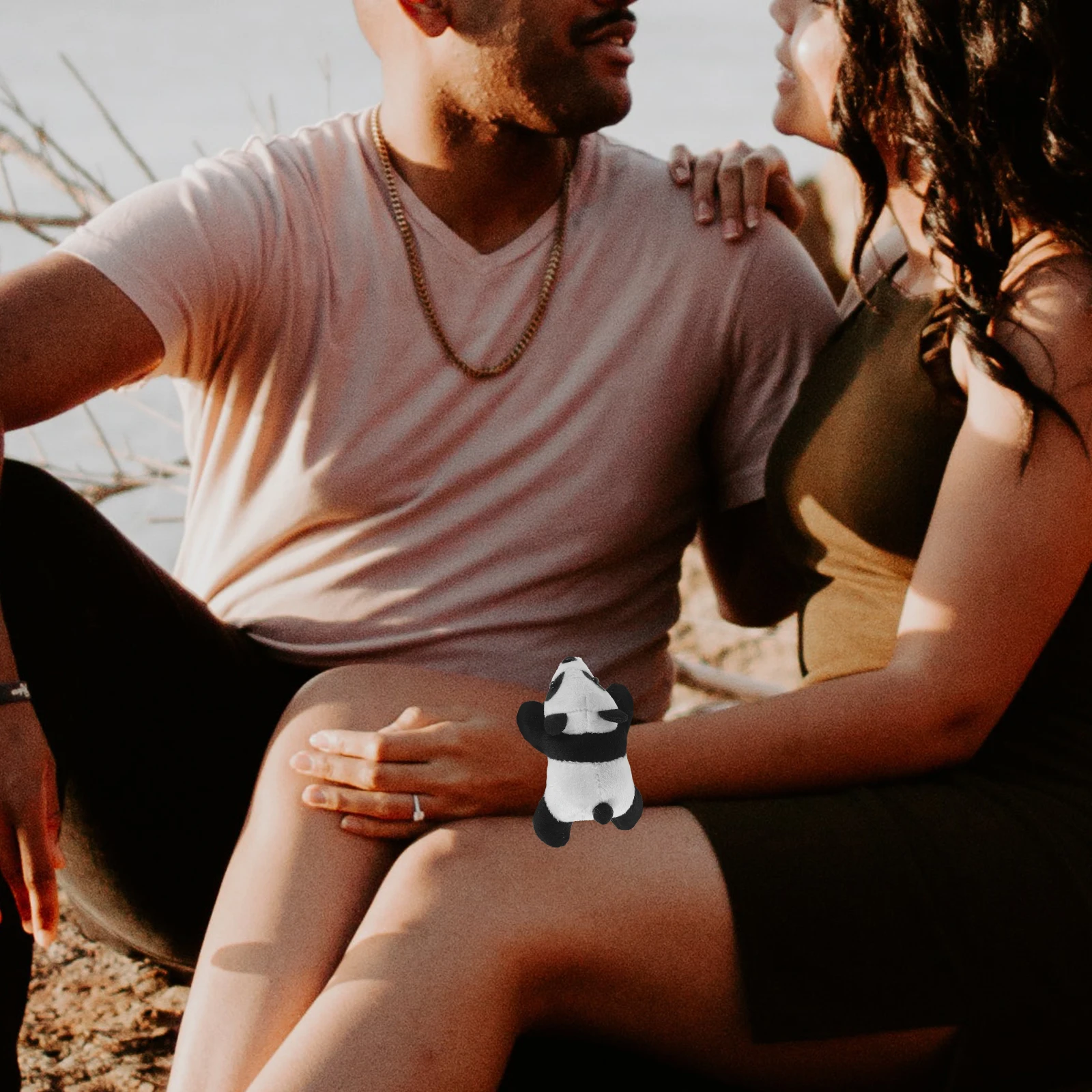 Bracciale Panda Cartoon Braccialetti schiaffo per animali Giocattolo sfuso a scatto per bambini Panno carino per gli amanti delle ragazze