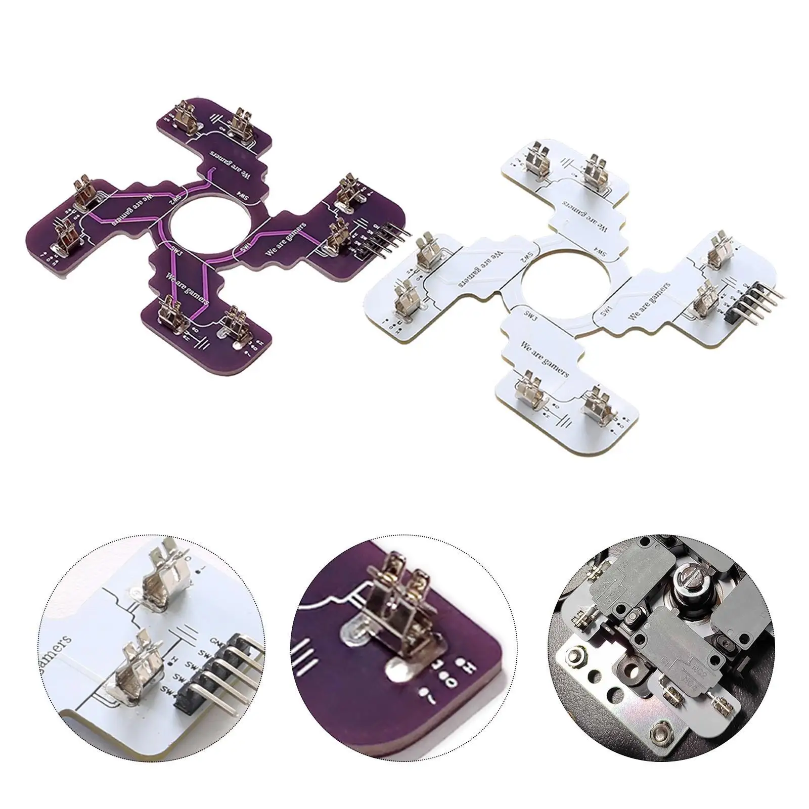 Microswitch PCB สําหรับ Jlf PCB สวิทช์ชิ้นส่วน PCB จอยสติ๊กอะไหล่ Arcade Stick DIY PCB Board สําหรับ Sanwa Tp-ma