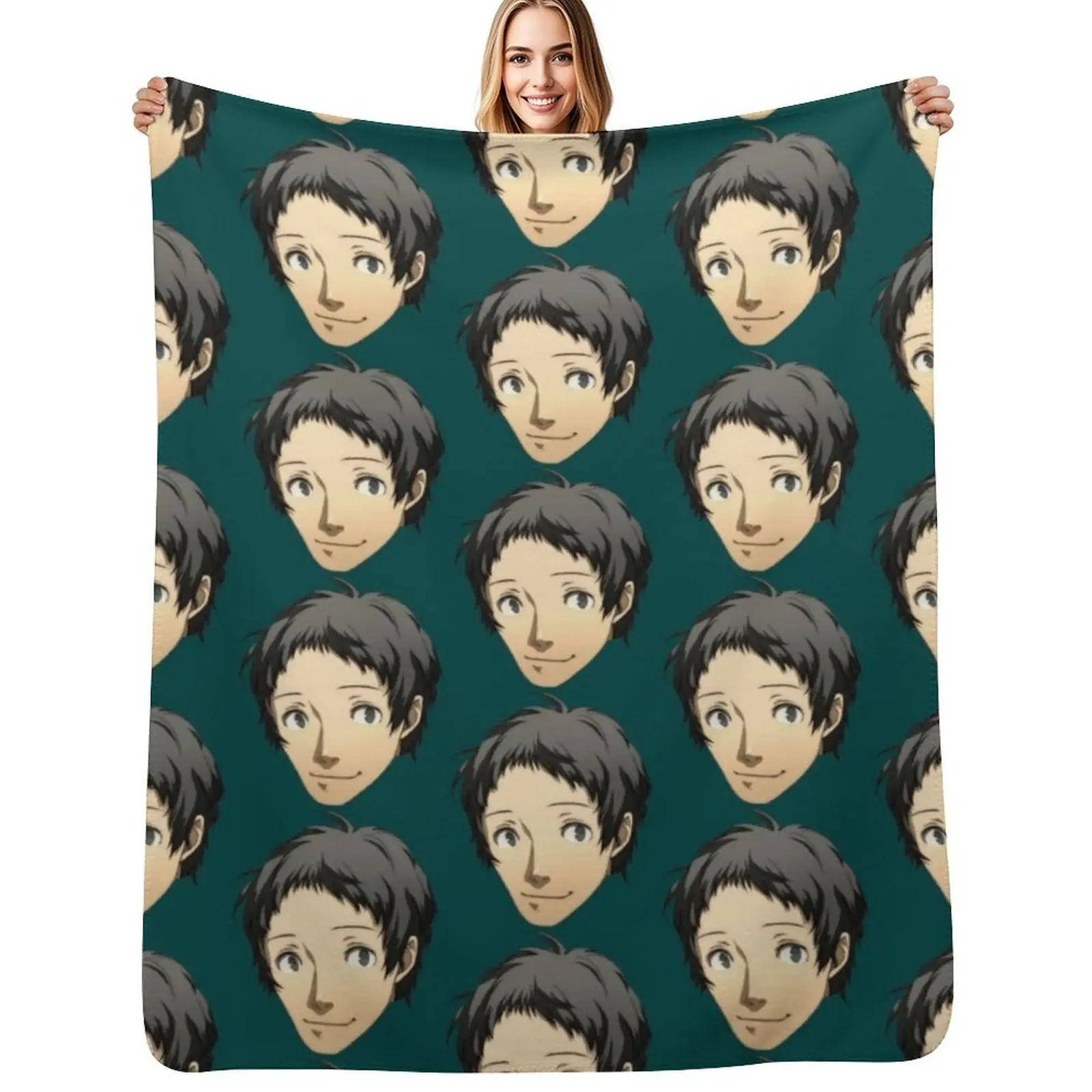 

Adachi Tohru Throw Blanket Breathable Lightweight Blanket for Adults Kids