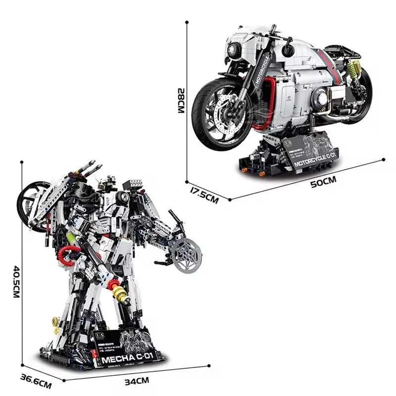 Nuovo GULY 60520 Tecnico MOC 1:5 Da Collezione Super Modello di Moto Building Blocks Mattoni FAI DA TE Puzzle Giocattoli Regali Di Natale Per Bambini