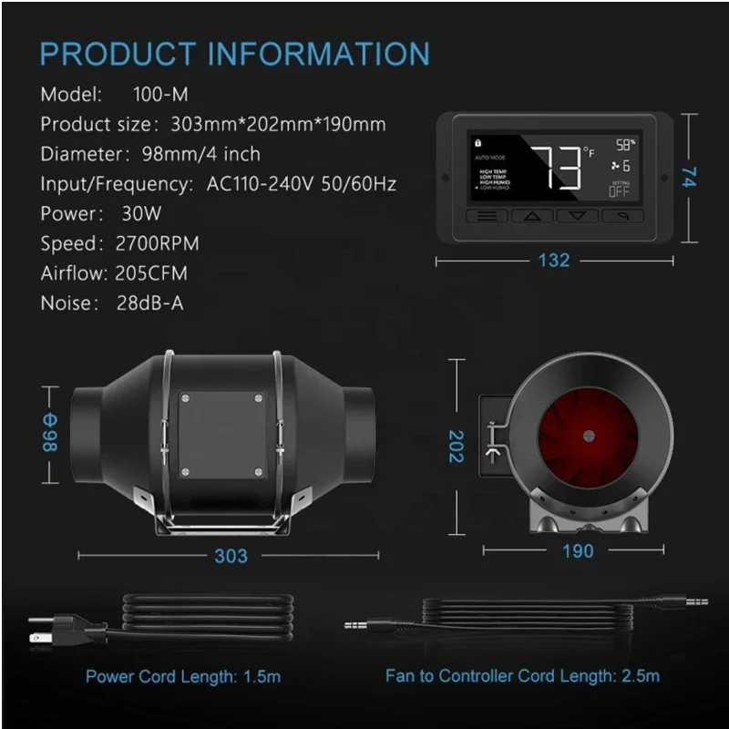 Smart Pipe Fan Manchon de filtre en carbone précieux