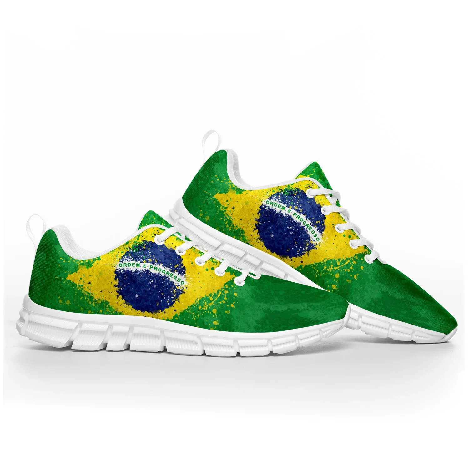 

Brazilian Flag Sports Shoes Mens Womens Teenager Kids Children Sneakers Brazil Soccer Football Casual Custom Couple Shoes