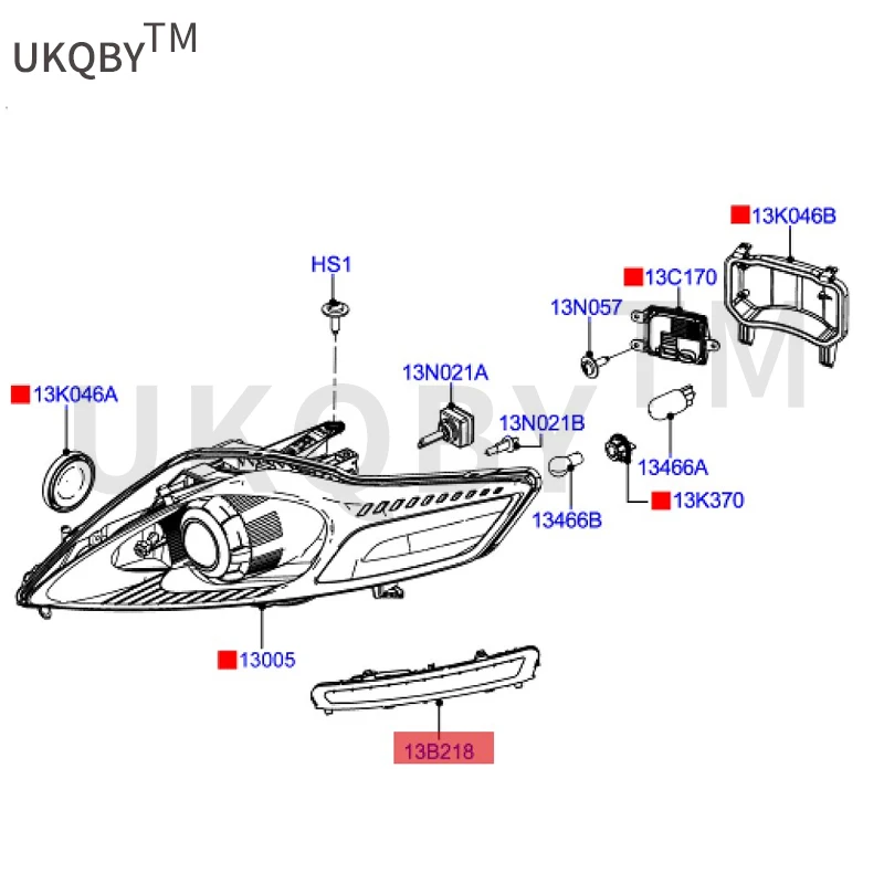 Applicable to Fo rd Vi ct or y 11 day running lights R BS7113B218AD