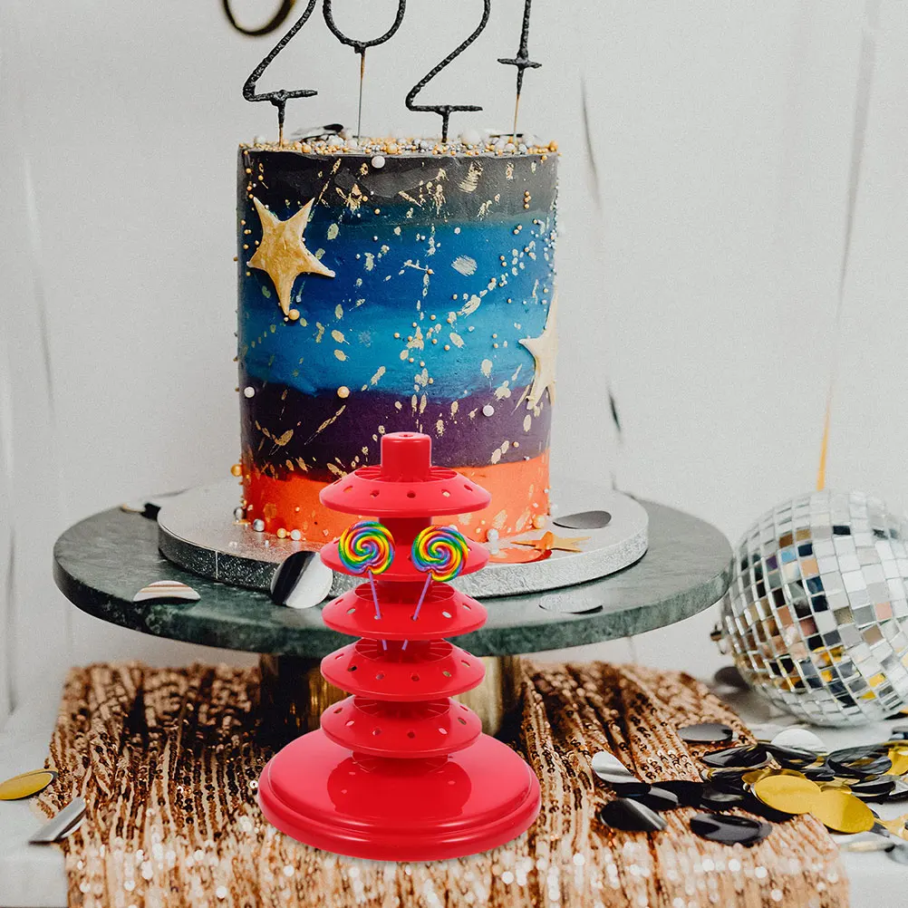 

Plastic Lollipop Stand Desktop Display Rack Multi-Layer Lollipop Holder For Cake Pops Party Store Decoration Delicate Convenient