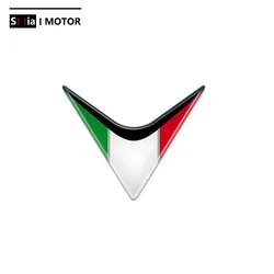 FOR DUCATI VESPA gts gtv RA LX Sprint Flag Sticker Motorcycle Waterproof Glue Drop Tri color Flag of Italy Decorative Decal