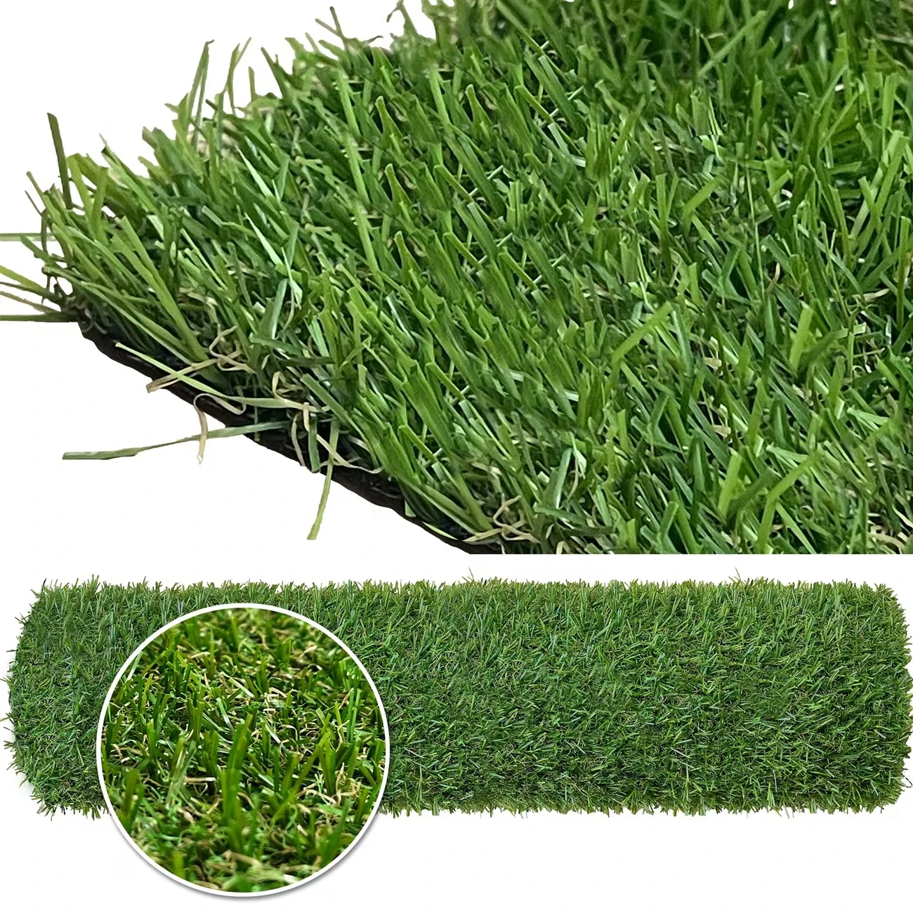 2026New Artificial Turf Synthetic Grass Lawn Custom Size, Green Fake Grass Rug Indoor Outdoor Pet Turf, Artificial Grass for Dog