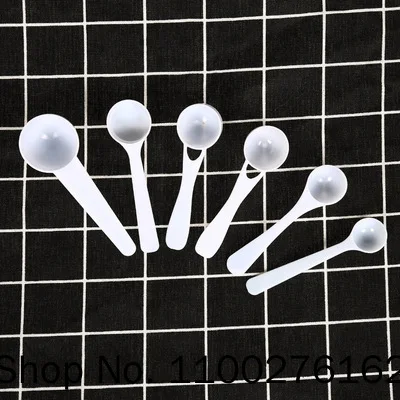 100pcs Small Spoon 1 4 5 10g Wholesale Plastic Spoon Round Spoon Practical Measuring Spoon