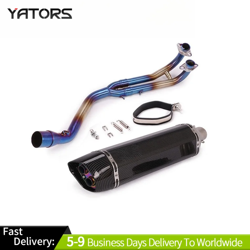 

For Yamaha TMAX 530 5600 2008-2016 Full Exhaust System Header Pipe 51mm Mufflers Exhausts Pipes