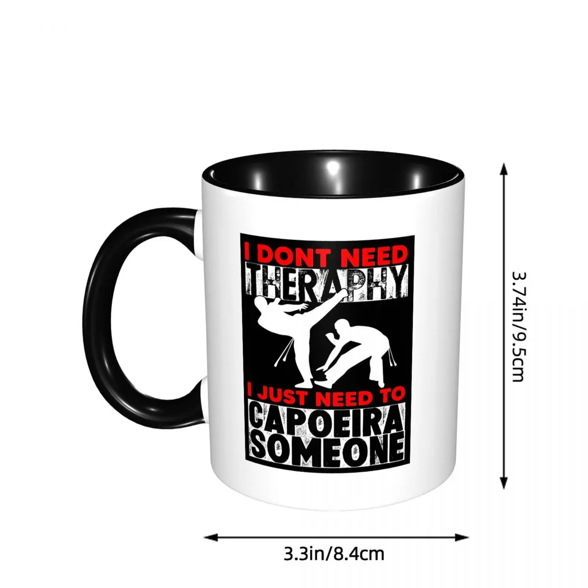 Capoeira Movements Capoeirista Brazilian Martial Mug Funny Ceramic Coffee Cups Tea Mugs Milk Cup Drinkware Gift for Friends