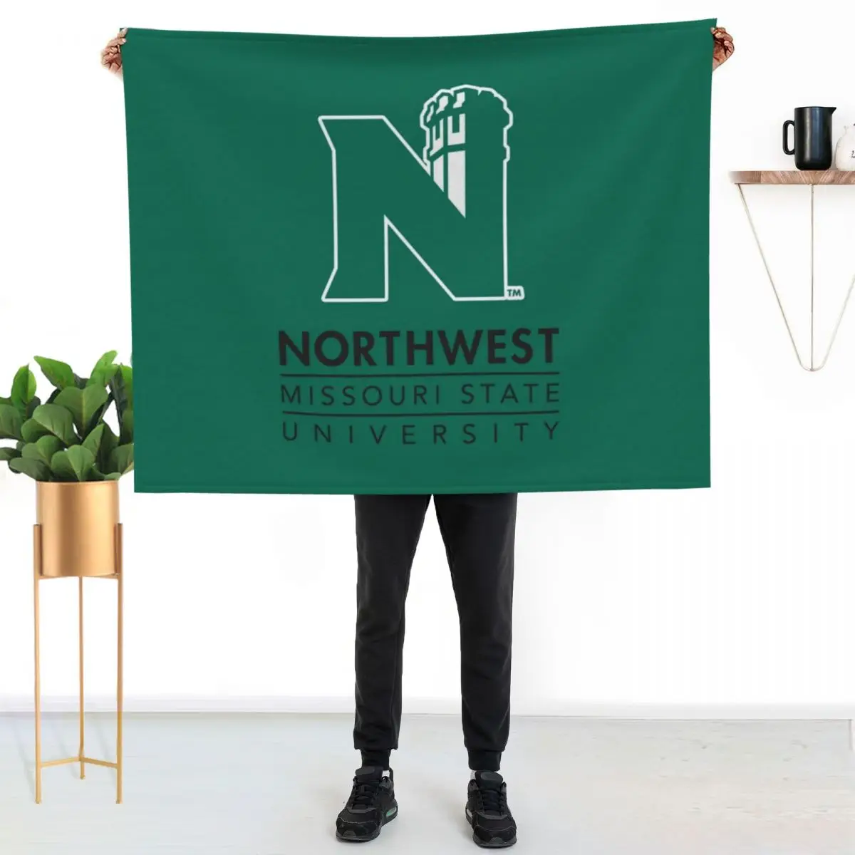 

Northwest Missouri State University Throw Blanket Soft Warm Blanket Gift for Men Women Adults